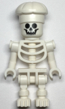 LEGO gen134 Skeleton with Standard Skull, Bent Arms Vertical Grip, Cook