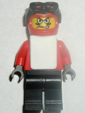 LEGO gg008 Snowboarder, Red Shirt, Black Legs, White Vest