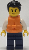 LEGO idea097 Sailor - Male with Life Jacket, Dark Blue Legs