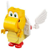 LEGO mar0043 Koopa Troopa, Paratroopa - Scanner Code with Yellow Lines