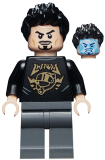 LEGO sh747 Tony Stark - Black Top with Gold Pattern