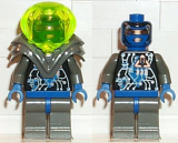 LEGO sp026 Insectoids - Female, blue diamond under circuits, Dark Gray Armor
