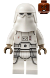 LEGO sw1180 Snowtrooper - Female, Printed Legs, Dark Tan Hands, Reddish Brown Head, Open Mouth Smirk